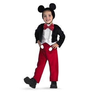 Disney Mickey Mouse 2-Piece Full Body & Hat Halloween Costume 3T-4T